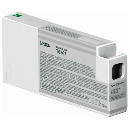 Original Epson C13T636700 / T6367 Tintenpatrone schwarz hell, Inhalt 700 ml