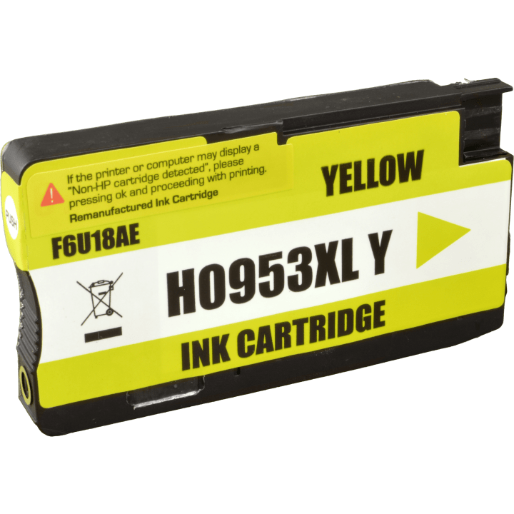 Kompatibel für HP F6U18AE / 953XL Tintenpatrone gelb, Inhalt 24 ml