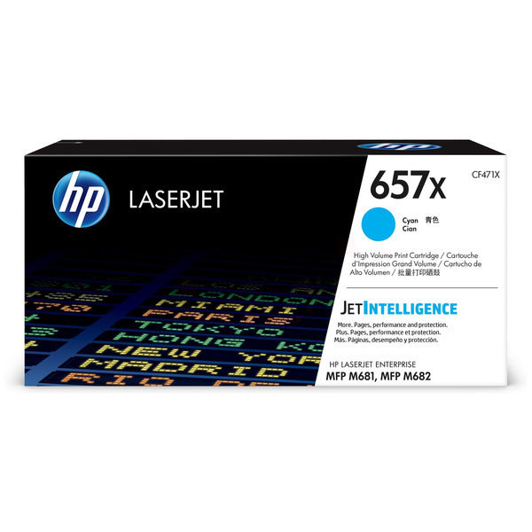 Original HP CF471X / 657X Tonerkartusche cyan, 23.000 Seiten