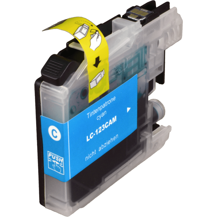 Kompatibel für Brother LC-123C Tintenpatrone cyan, Inhalt 10 ml
