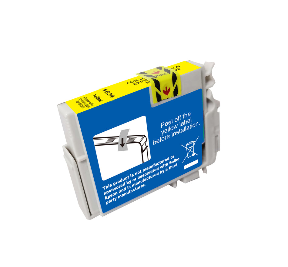 Kompatibel für Epson C13T16344010 / 16XL Tintenpatrone gelb XL, Inhalt 15 ml