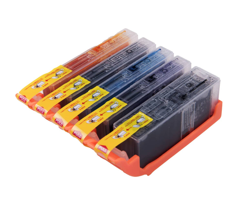 5 XXL Tintenpatronen MultiPack kompatibel zu Canon CLI-581 &b PGI-580