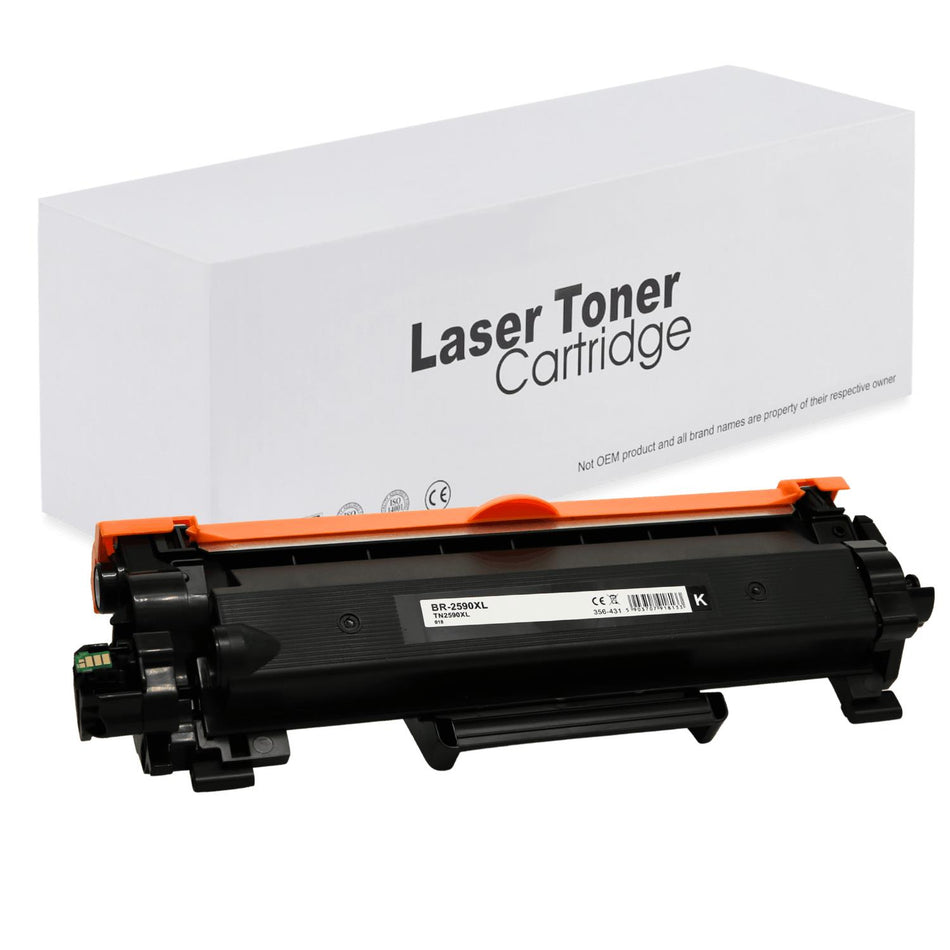 Kompatibel zu Brother TN-2590XL Toner schwarz · 3.000 Seiten