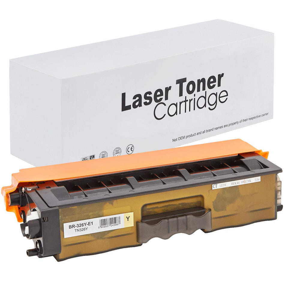 Kompatibel für Brother TN-326Y Toner-Kit gelb, 3.500 Seiten