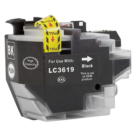 Kompatibel für Brother LC-3619XLBK Tintenpatrone schwarz, Inhalt 65 ml