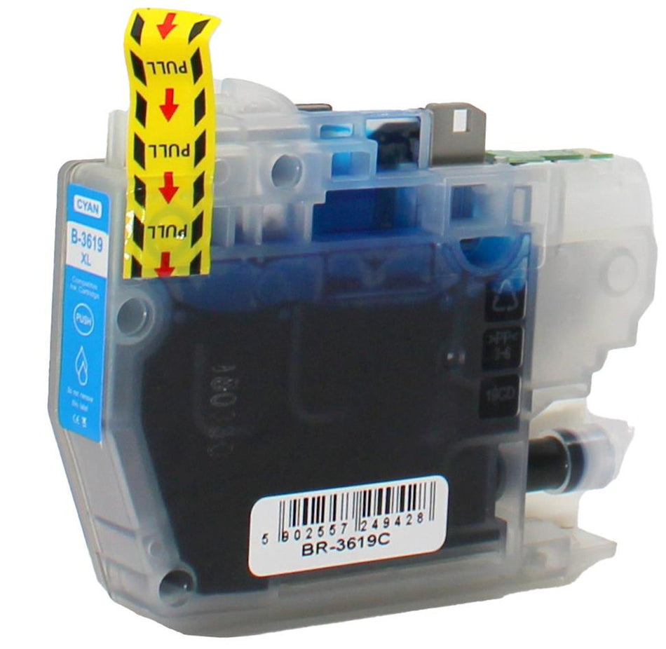 Kompatibel für Brother LC-3619XLC Tintenpatrone cyan, Inhalt 18 ml