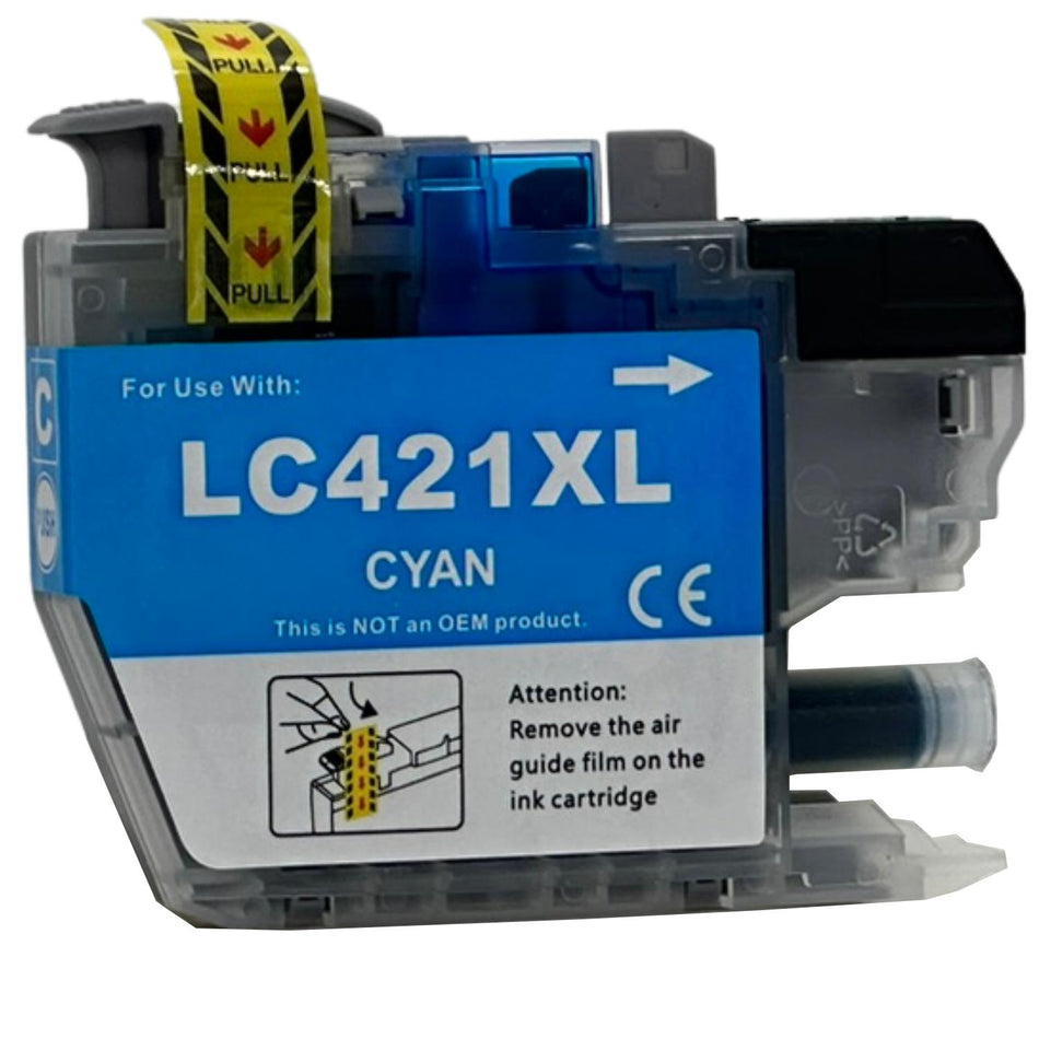 Tintenpatrone cyan High-Capacity kompatibel zu Brother LC-421XLC