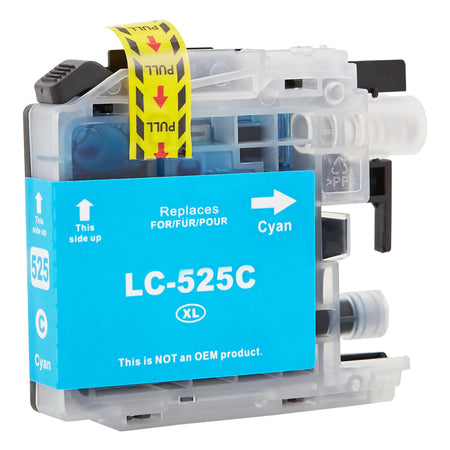 Kompatibel für Brother LC-525XLC Tintenpatrone cyan, Inhalt 15 ml
