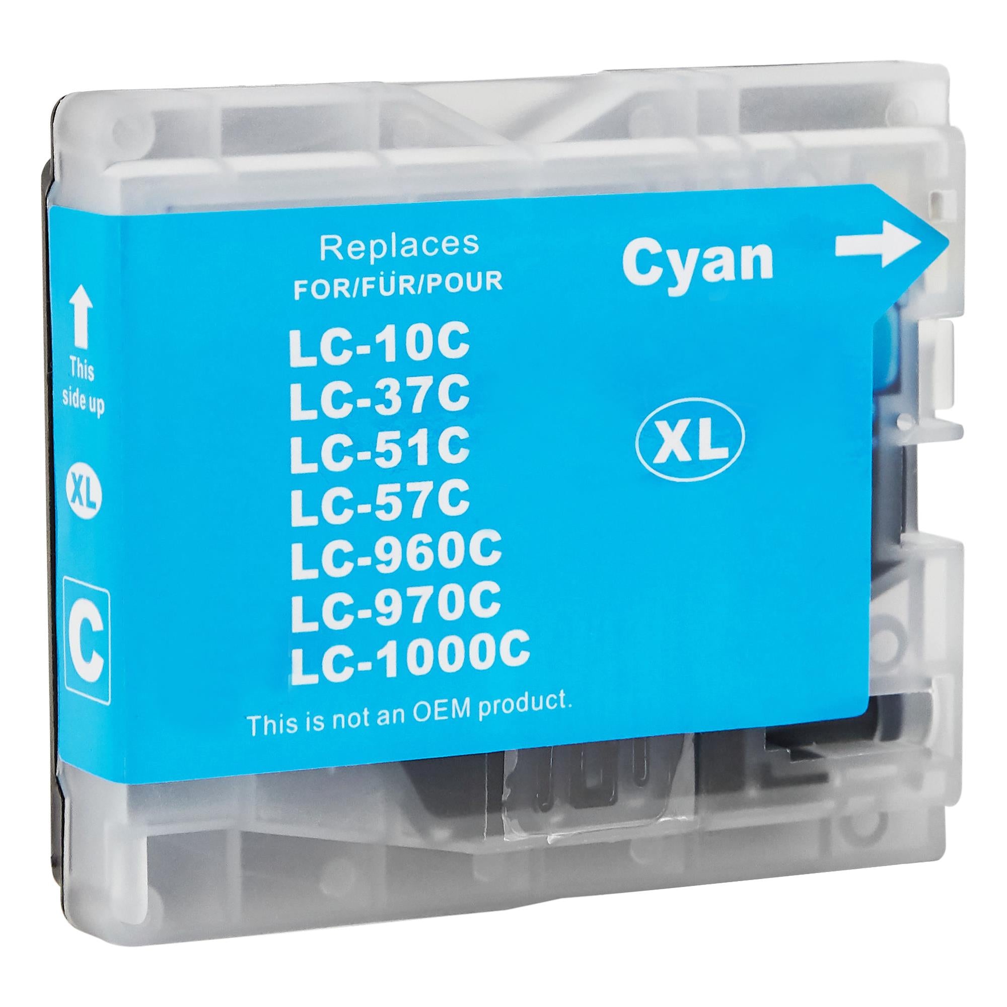Kompatibel für Brother LC-1000C,LC-970C Tintenpatrone cyan, Inhalt 36 ml