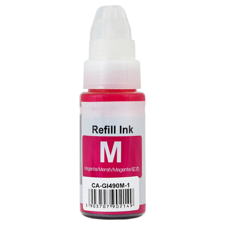 Kompatibel für Canon 0665C001 / GI-490 M Tintenflasche magenta, Inhalt 70 ml