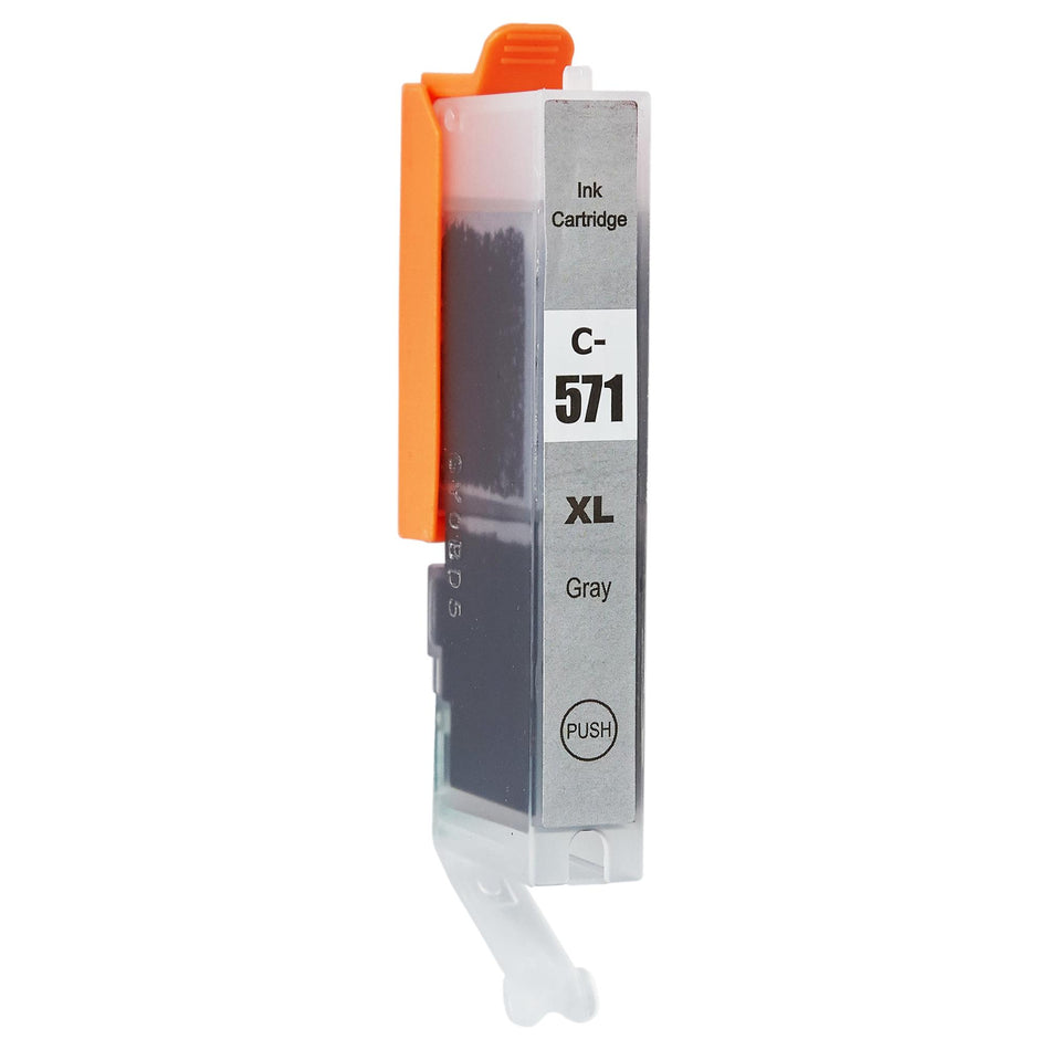 Kompatibel für Canon 0335C001 / CLI-571 GYXL Tintenpatrone grau, Inhalt 13 ml