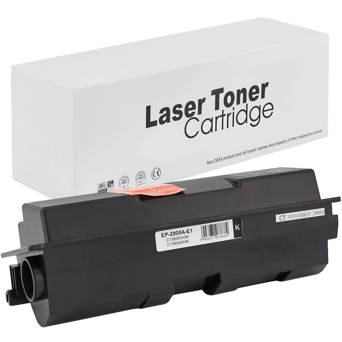 Kompatibel für Epson C13S050436 / S050436,C13S050438 / 0438 Tonerkartusche schwarz, 3.500 Seiten