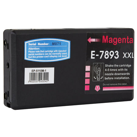 Kompatibel für Epson C13T789340 / T7893 XXL Tintenpatrone magenta XXL, Inhalt 36 ml