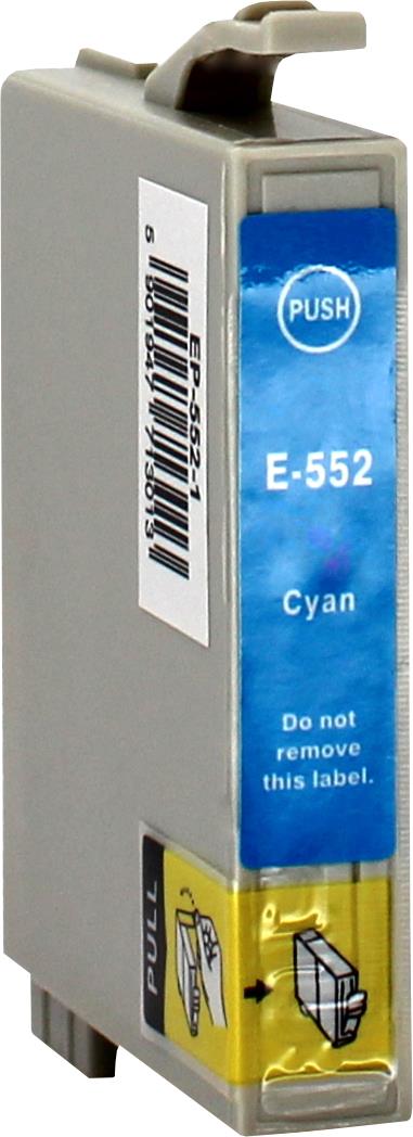 Kompatibel für Epson C13T05524010 / T0552 Tintenpatrone cyan, Inhalt 13,5 ml