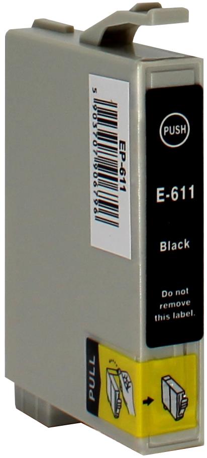 Kompatibel für Epson C13T06114010 / T0611 Tintenpatrone schwarz, Inhalt 20 ml