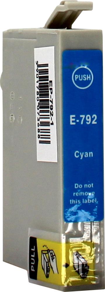 Kompatibel für Epson C13T07924010 / T0792 Tintenpatrone cyan, Inhalt 18 ml