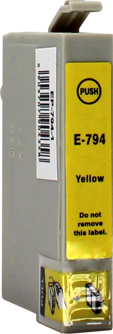 Kompatibel für Epson C13T07944010 / T0794 Tintenpatrone gelb, Inhalt 18 ml
