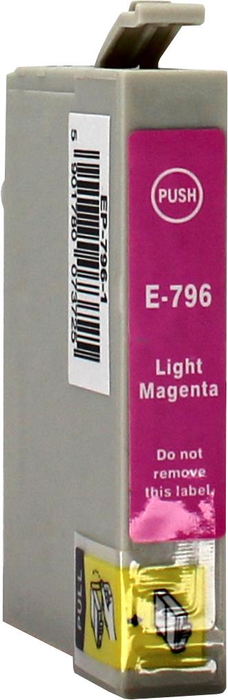 Kompatibel für Epson C13T07964010 / T0796 Tintenpatrone magenta hell, Inhalt 18 ml