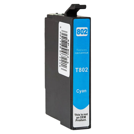 Kompatibel für Epson C13T08024010 / T0802 Tintenpatrone cyan, Inhalt 14 ml