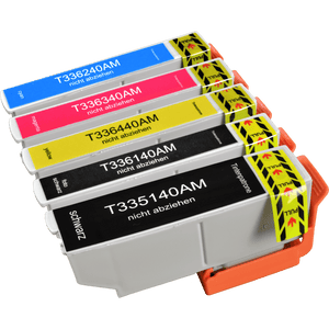 Kompatibel zu Epson 33XL Tintenpatrone 5er-Set Bk,C,M,Y,PBk