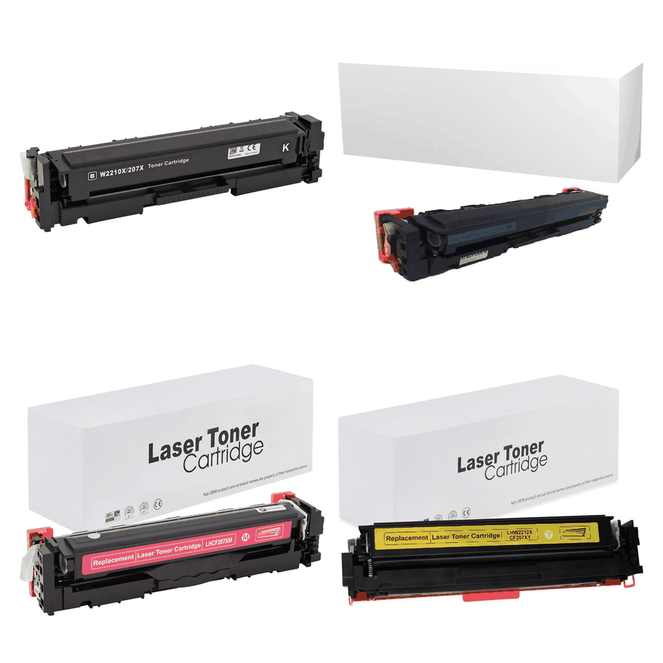 Kompatibel zu HP 207X Toner 4er-Set Bk,C,M,Y