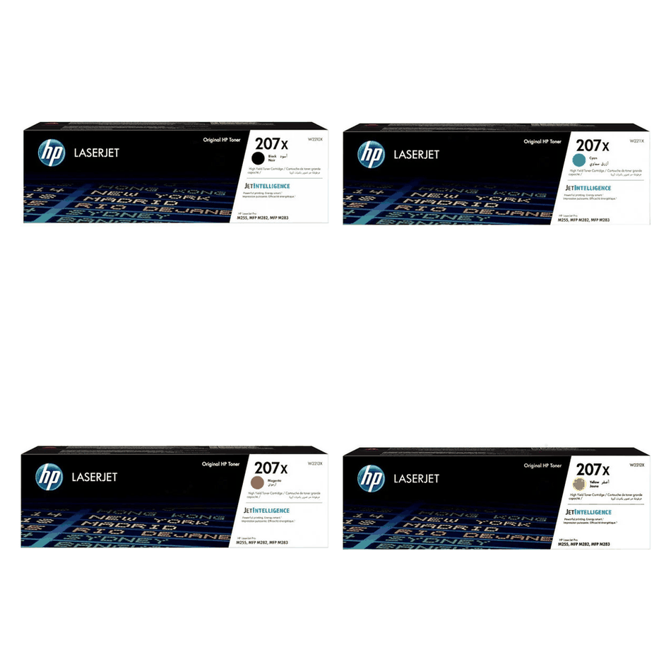 Original HP 207X Toner 4er-Set Bk,C,M,Y