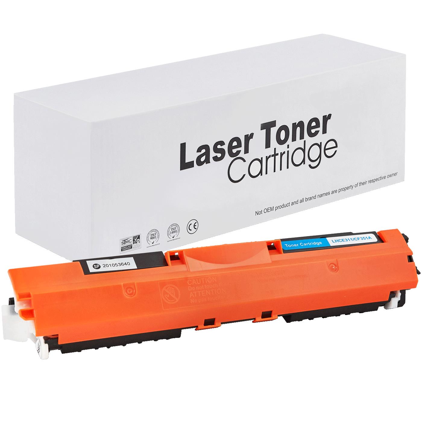 Kompatibel für HP CE311A / 126A,CF351A / 130A Toner-Kit cyan, 1.000 Seiten