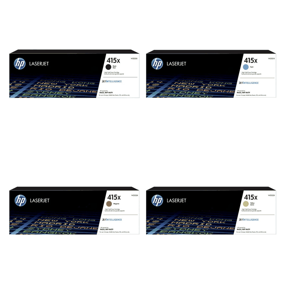 Original HP 415X Toner 4er-Set Bk,C,M,Y