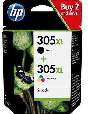 Original HP 305XL Tintenpatrone 2er-Set schwarz + color