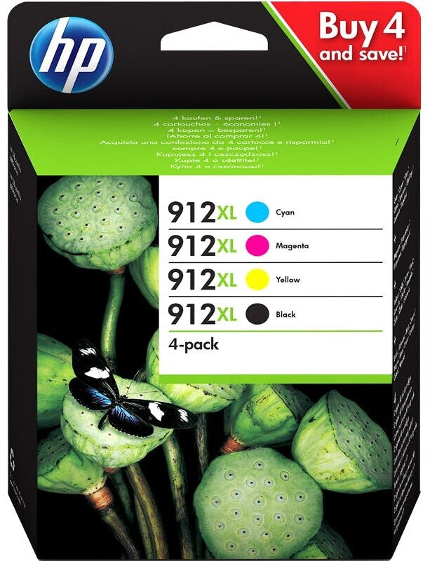 Original HP 912XL Tintenpatrone 4er-Set Bk,C,M,Y