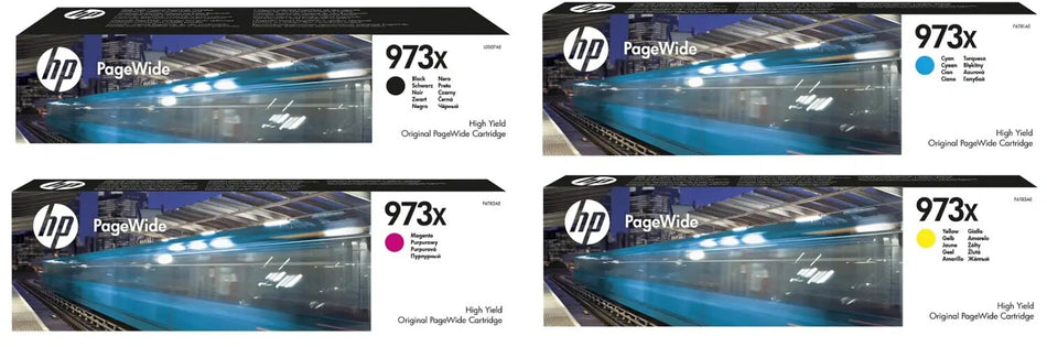 Original HP 973X Tintenpatrone 4er-Set Bk,C,M,Y