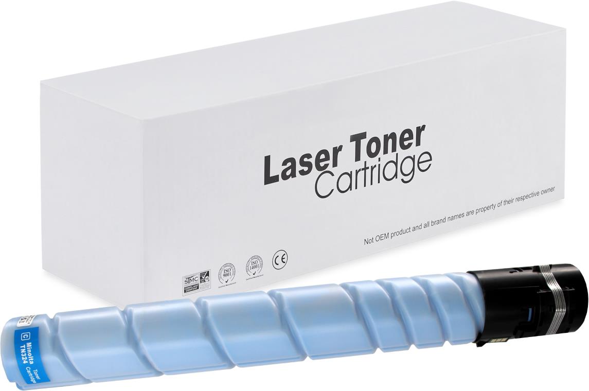 Kompatibel für Konica Minolta A8DA450 / TN-324 C Toner cyan, 26.000 Seiten