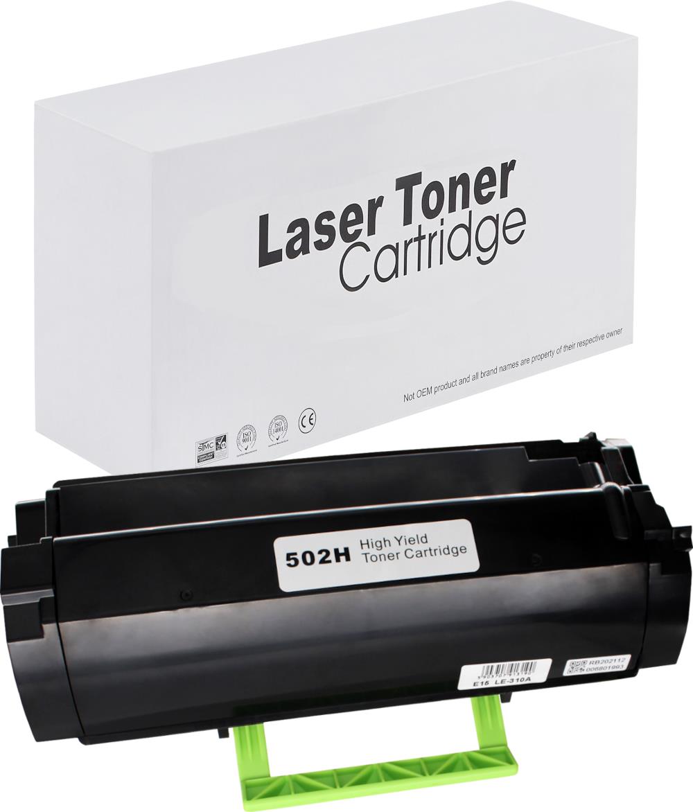 Kompatibel für Lexmark 50F2000 / 502 Toner-Kit schwarz, 1.500 Seiten