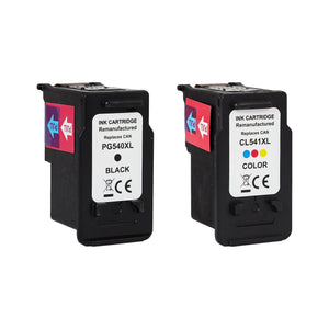 Kompatibel zu Canon PG-540XL + CL-541XL Tintenpatrone 2er-Set schwarz + color