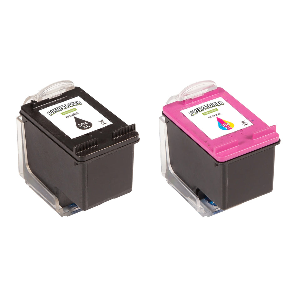 Refill HP 304XL Tintenpatrone 2er-Set schwarz + color