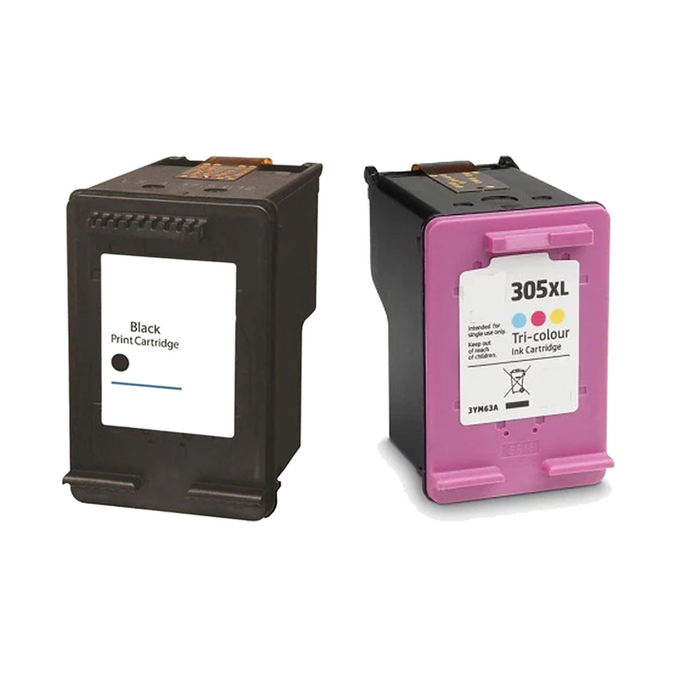 Kompatibel zu HP 305XL Tintenpatrone 2er-Set schwarz + color