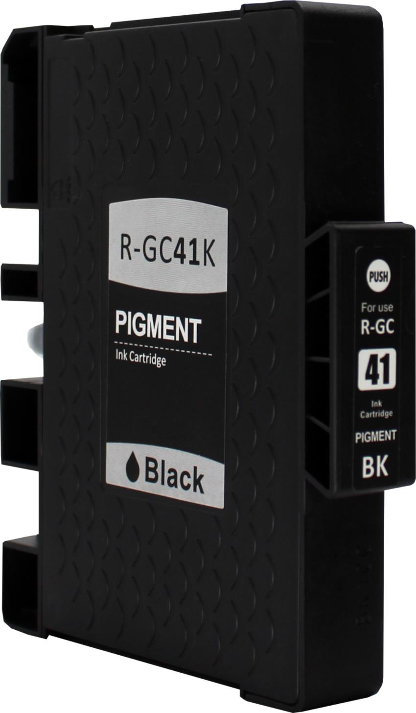 Kompatibel für Ricoh 405761 / GC-41 K Gelkartusche schwarz, Inhalt 40 ml
