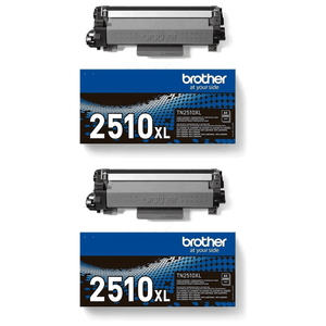Original Brother TN-2510XL Toner 2er-Set schwarz
