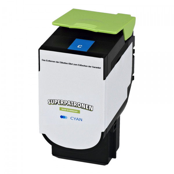 Toner cyan ersetzt Lexmark 802SC