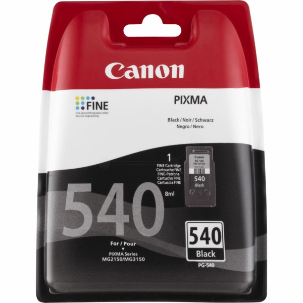 Original Tintenpatrone schwarz pigmentiert Canon PG-540 (5225B005)