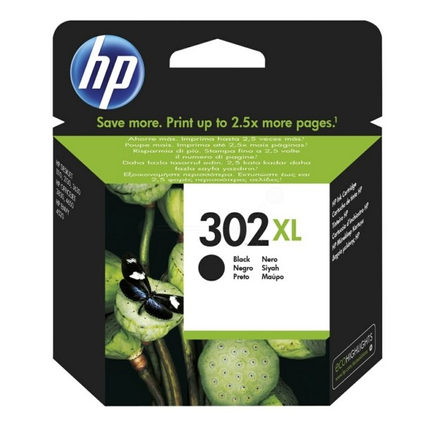 Original Tintenpatrone schwarz High-Capacity HP 302XL (F6U68AE)