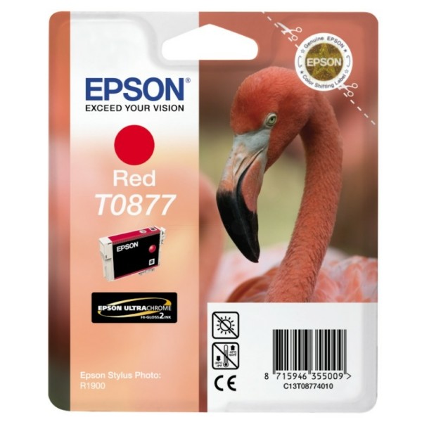 Original Tintenpatrone rot Epson T0877 (C13T08774010)