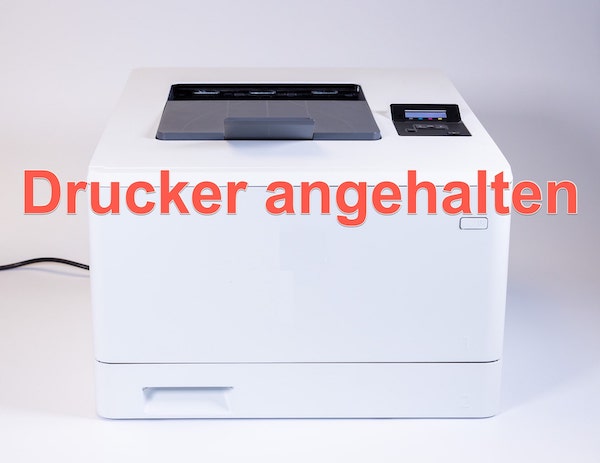 Drucker angehalten