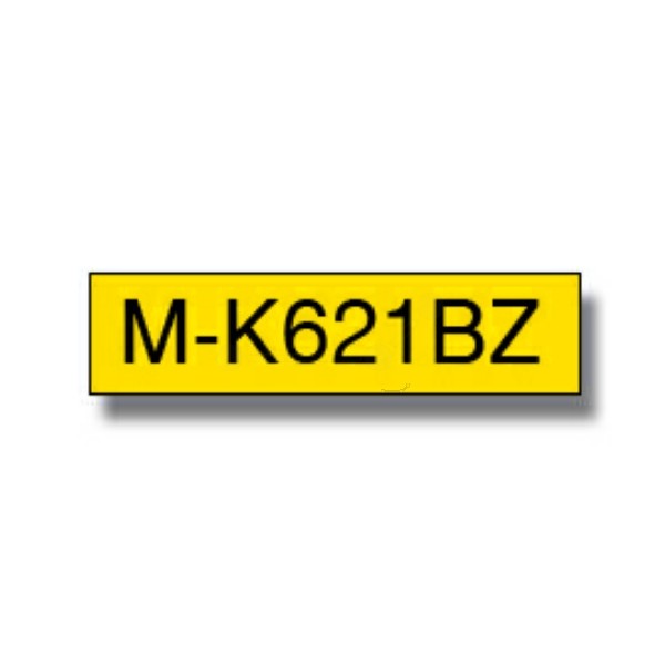 Original DirectLabel schwarz auf gelb Brother MK-621BZ