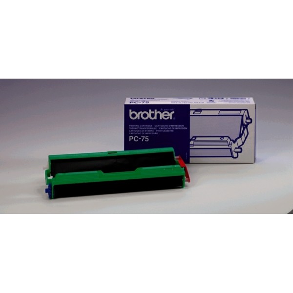 Original Thermo-Transfer-Rolle mit Kassette Brother PC-75
