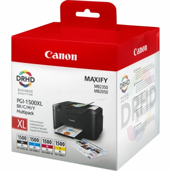 Original Tintenpatrone MultiPack Bk,C,M,Y Canon PGI-1500 XLCMYBK (9182B004)