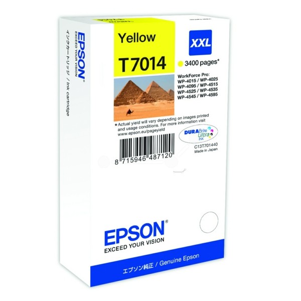 Original Tintenpatrone gelb XXL Epson T7014 (C13T70144010)