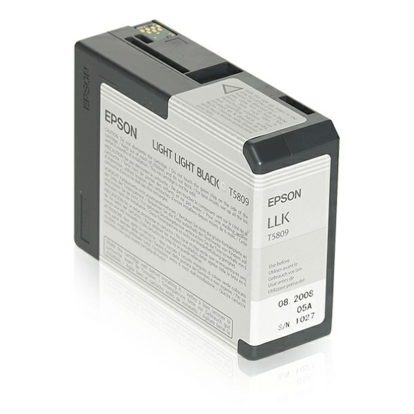 Original Tintenpatrone schwarz hell hell Epson T5809 (C13T580900)