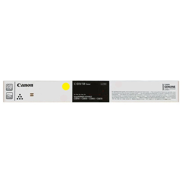 Original Toner gelb Canon C-EXV 58 Y (3766C002)