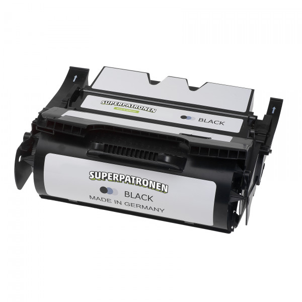 Toner schwarz ersetzt Dell TD381 IBM 75P6961 Lexmark X644H11E 64016HE